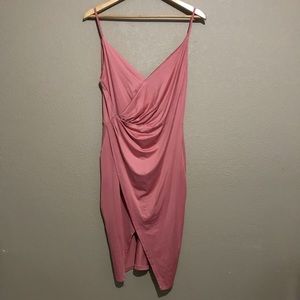 Backless wrap cami dress